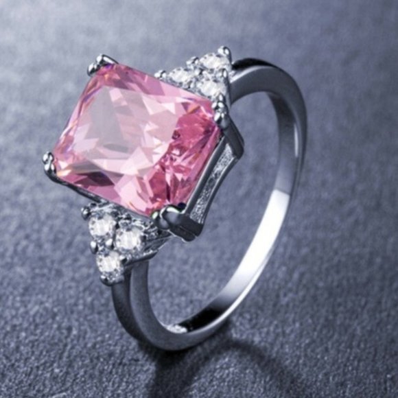 Jewelry - New 925 Sterling Silver Pink Sapphire Ring